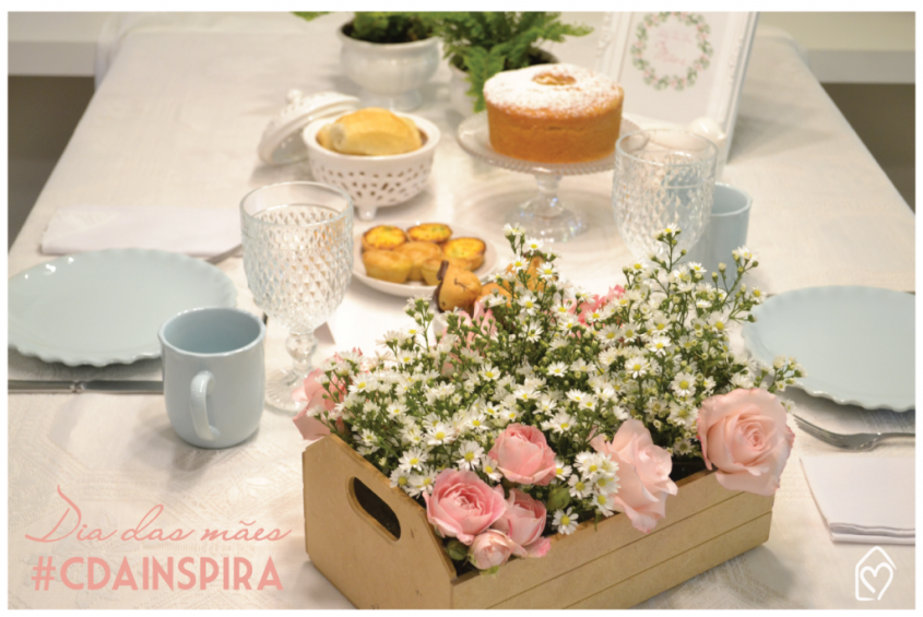 #cdainspira Mesa de café da manhã dia das mães