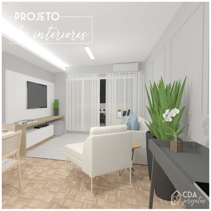 Uma sala perfeita para receber | CDA Projetos