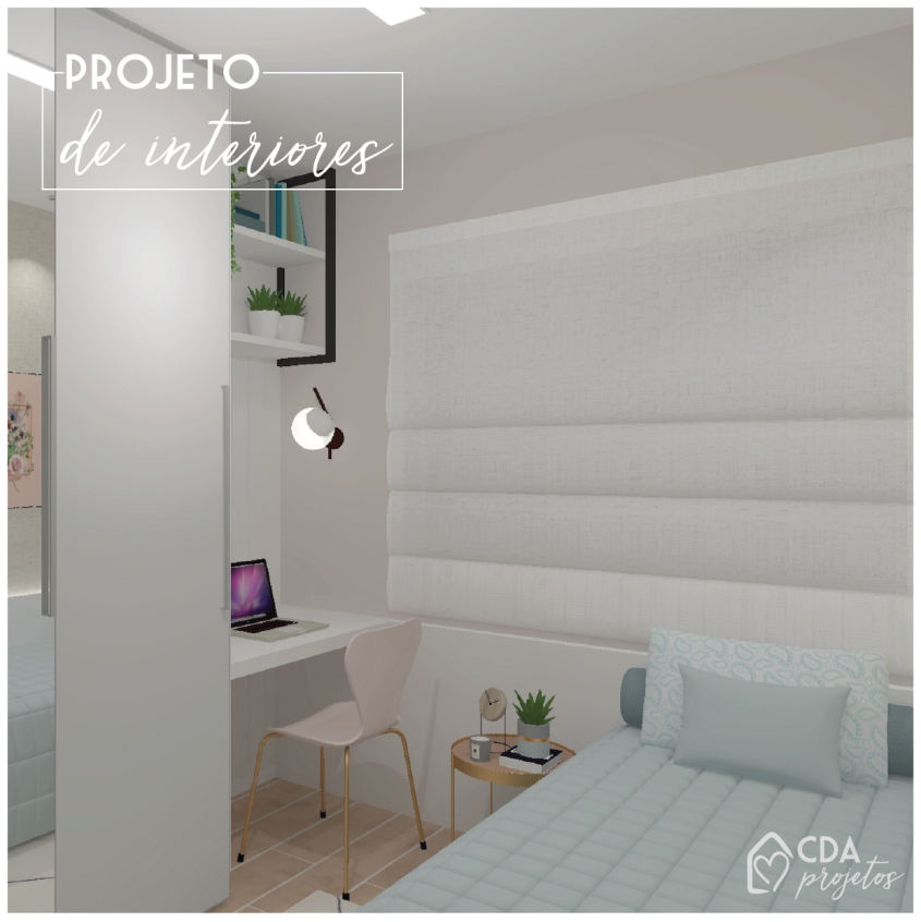 Quarto de hóspedes neutro | CDA Projetos