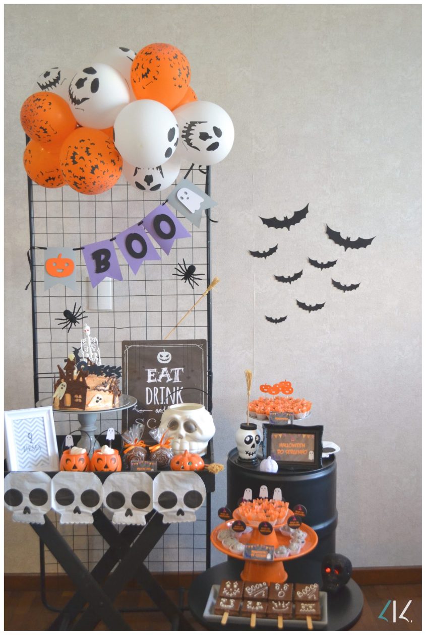 Festa em casa: mesversário Halloween