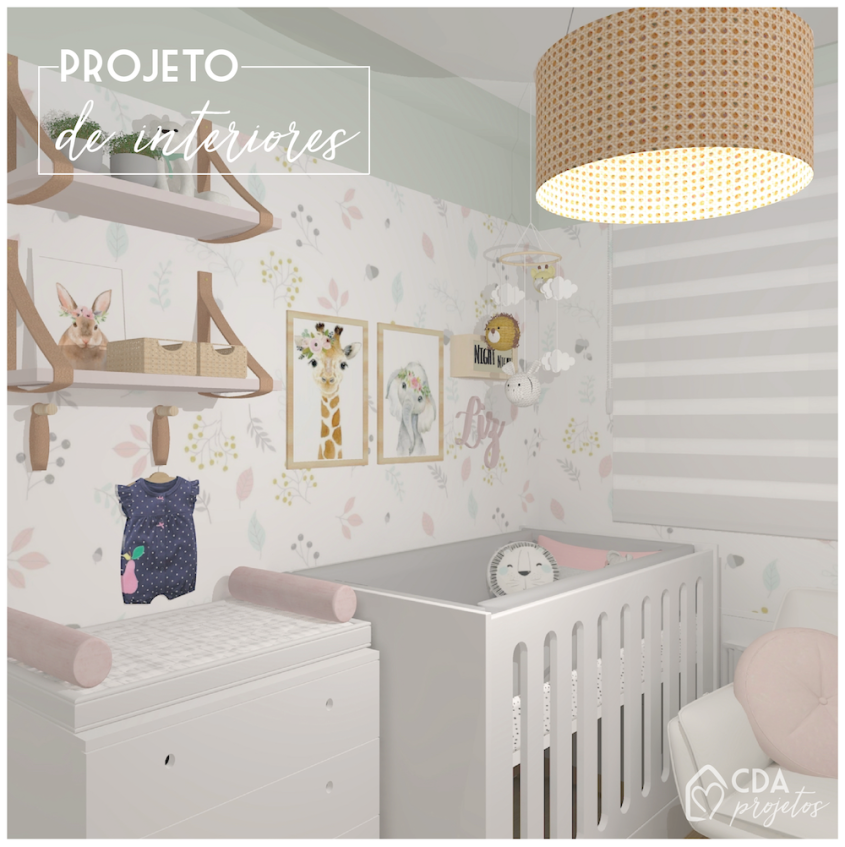 Quarto de bebê delicado | CDA Projetos
