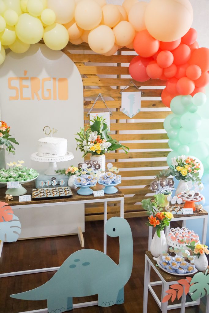Festa em casa: dinossauros | 1 ano baby Sérgio parte I