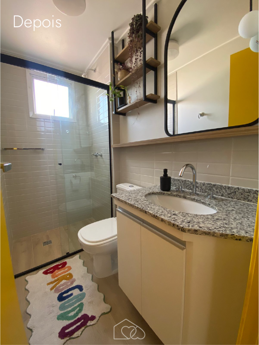 Antes e depois: um banheiro moderno!