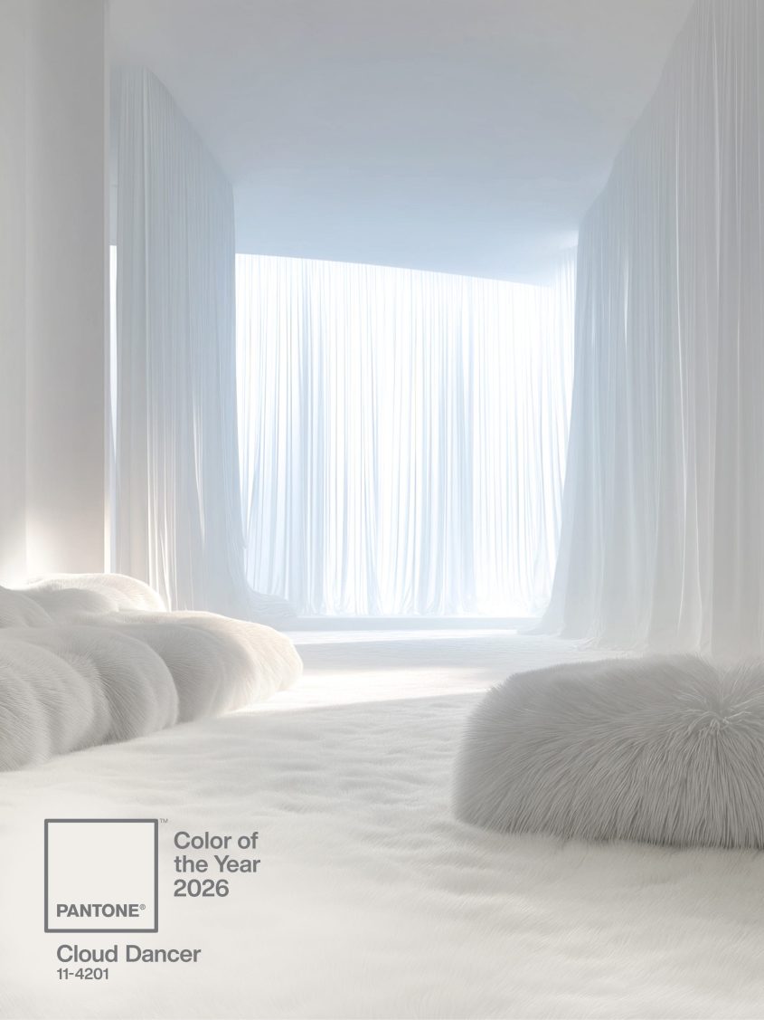 Cloud Dancer é a cor do ano 2026 da Pantone